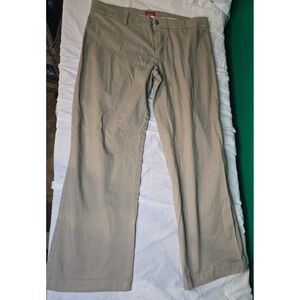 Dickies Juniors Khaki Work Pants Straight Leg Tan Stretch Chinos Size 15 Preppy